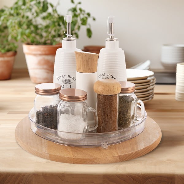 Въртящ се пластмасов органайзер за подправки ø 27 cm – Orion-image-1