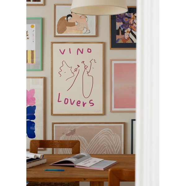 Постер 50x70 cm Vino Lovers – Ruby Hughes – The Poster Club-image-1