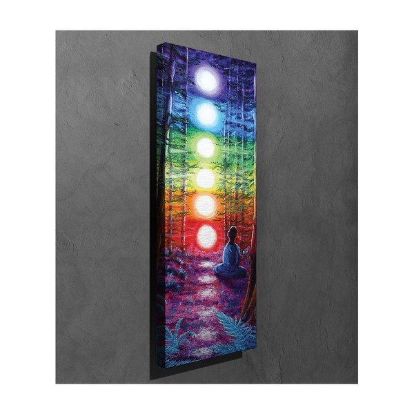 Стенопис върху платно Светлини, 30 x 80 cm - Wallity-image-2