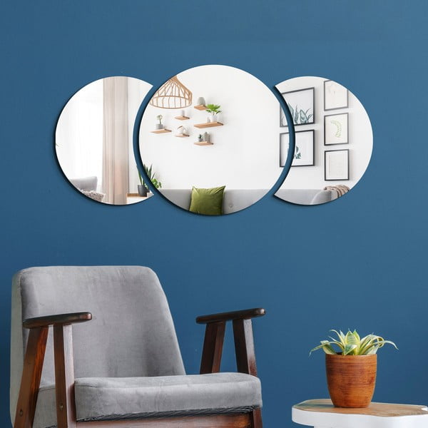 Стикер за стена 26x26 cm Half-moon Mirror - Ambiance-image-1