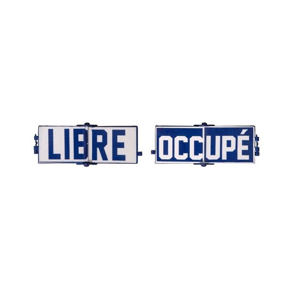 Plechová cedule Antic Line Libre Occupé
