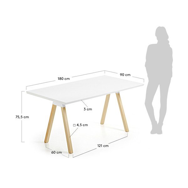 Jídelní stůl La Forma Stick, 90 x 180 cm-image-2