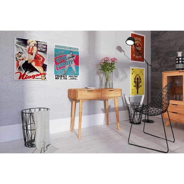 Тоалетка от букова дървесина 90x40 cm Greg - The Beds-image-1