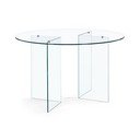 Стъклена кръгла трапезна маса ø 130 cm Iride – Bizzotto