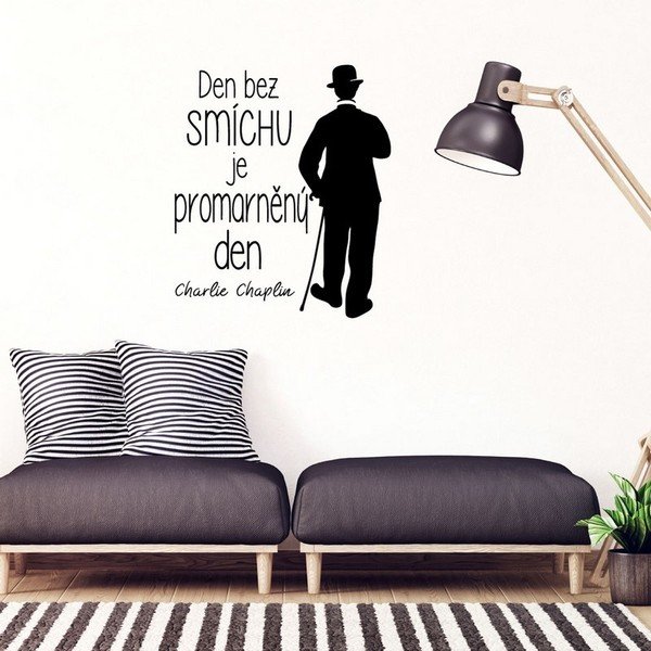 Стикер за стена с цитат на Чарли Чаплин - Ambiance-image-2