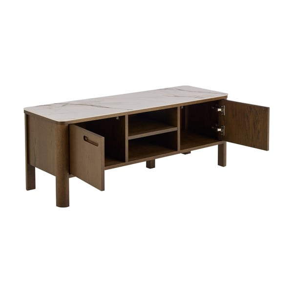 Кафява маса за телевизор от декор от дъб  120x45x40 cm Southampton – Actona-image-3