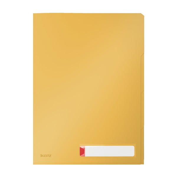 Жълти офис папки за сортиране, A4 Cosy - Leitz
