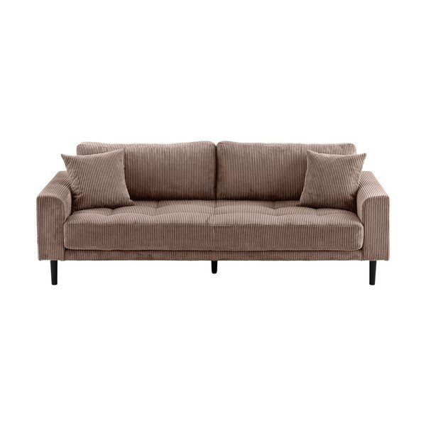 Кафяв диван от рипсено кадифе 210 cm Lido – House Nordic