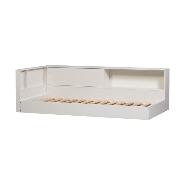 Бяло единично легло 90x200 cm от масивен бор без ламелно дъно Carter – WOOOD-image-2