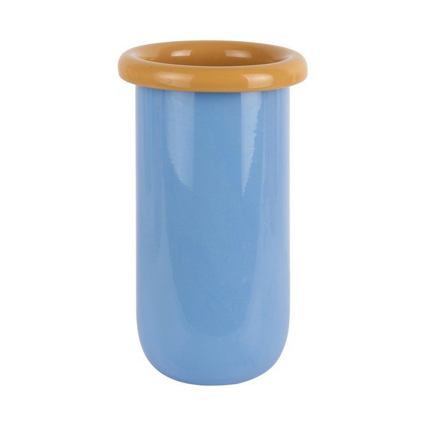 Синя стъклена ваза (височина 25 cm) Plegado  – PT LIVING