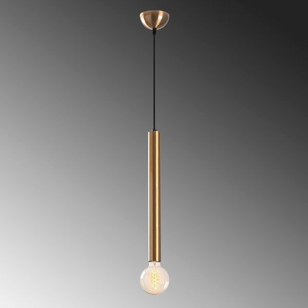 Висящо осветително тяло в златисто с метален абажур ø 4 cm Tempo – Opviq lights-image-3