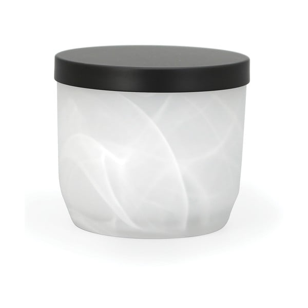 Бял стъклен органайзер за баня за памучни тампони Madison – Spirella