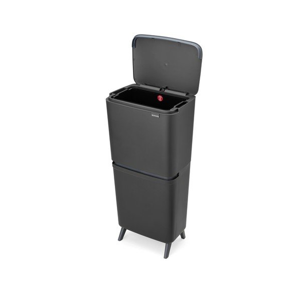 Тъмносиво пластмасово кошче за боклук 20+25 l за рециклиране SortUp Recycle Hi – Brabantia