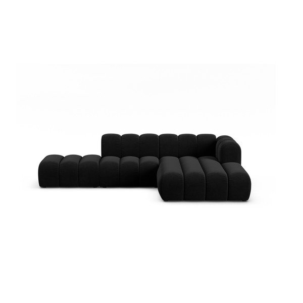 Антрацитен ъглов диван (десен ъгъл) Lupine – Micadoni Home