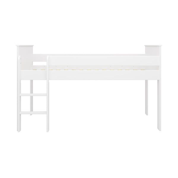 Бяло повдигнато детско легло 90x200 cm Alba - Tvilum