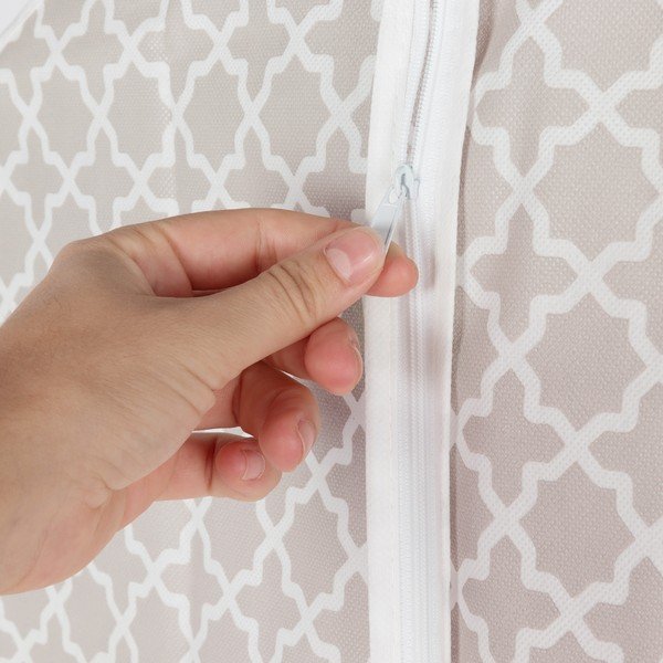 Бежова чанта за окачване на рокля, височина 100 cm - Compactor-image-1