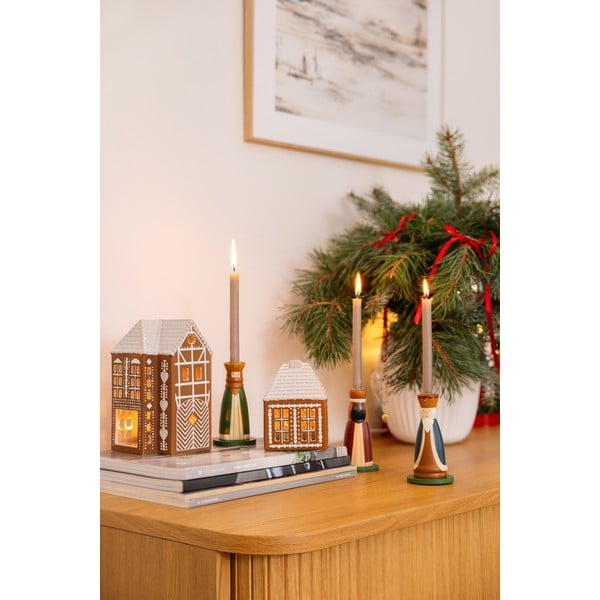 Дървени свещници в комплект от 3 бр. с коледни мотиви Betiel – Bloomingville-image-2