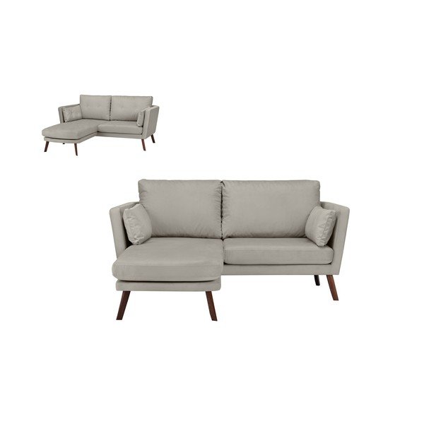Светлобежов триместен диван Елена, с шезлонг в левия ъгъл - Mazzini Sofas-image-3