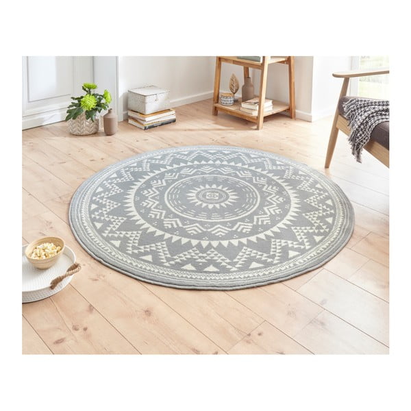 Сив килим Celebration , ⌀ 140 cm Valencia - Hanse Home-image-1