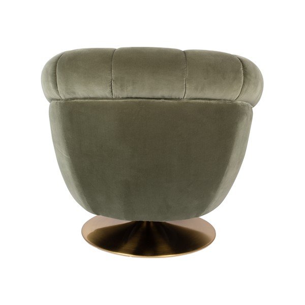 Маслиненозелено кадифено кресло Member - Dutchbone-image-3