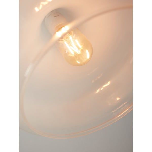 Бяло висящо осветително тяло със стъклен абажур ø 25 cm Reykjavik – it's about RoMi-image-3