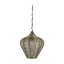 Метално висящо осветително тяло в бронзов цвят ø 36 cm Alvaro – Light & Living