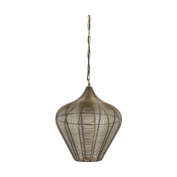 Метално висящо осветително тяло в бронзов цвят ø 36 cm Alvaro – Light & Living