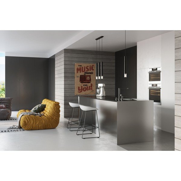 Черно метално висящо осветително тяло ø 8 cm Vittoria – Sollux-image-3