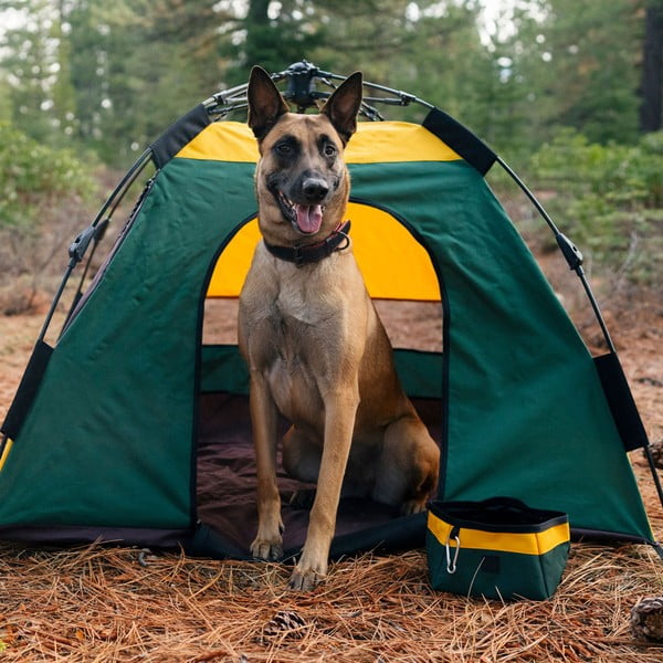 Текстилна сгъваема купа за пътуване ø 18 cm Moss - P.L.A.Y.-image-3