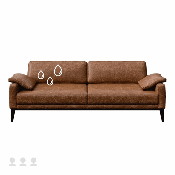 Импрегниране на триместен диван с кожена тапицерия, импрегниране без почистване - Bonami