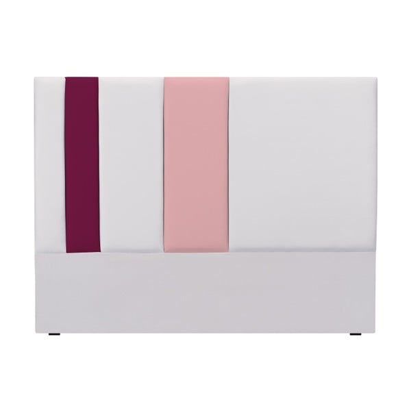 Сива и розова табла за глава Dahlia, 120 x 160 cm - Mazzini Sofas