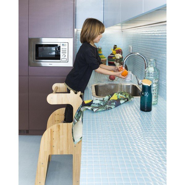 Детски стол, изработен от масивен бор Giraffe - Little Nice Things-image-4