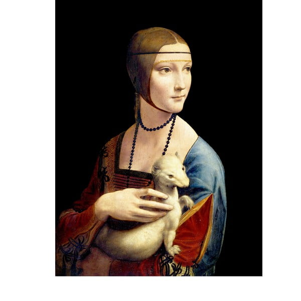 Живопис - репродукция 50x70 cm Lady with an Ermine, Leonardo Da Vinci - Fedkolor