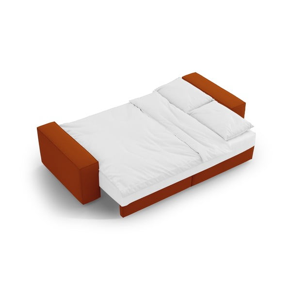 Сгъваем диван в тухлен цвят 247 cm Jodie – Micadoni Home-image-4