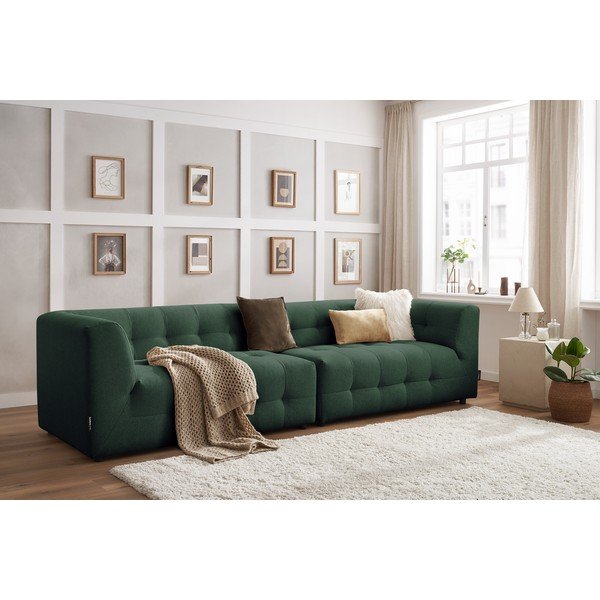 Тъмнозелен диван 324 cm Kleber - Bobochic Paris-image-1