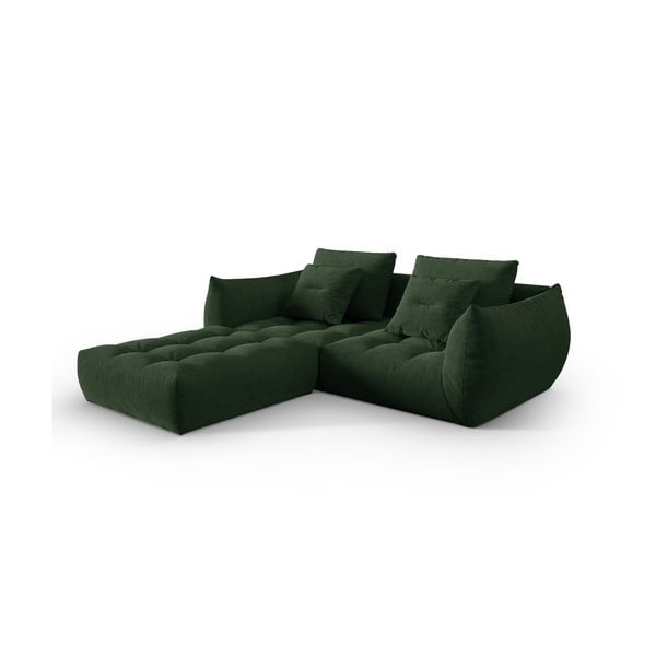 Тъмнозелен ъглов диван (променлив) Bloom – Micadoni Home-image-2