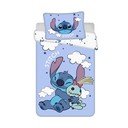 Синьо  памучно детско спално бельо 100x135 cm Lilo & Stitch "Clouds" – Jerry Fabrics