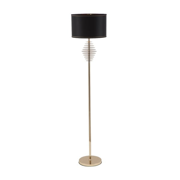 Черна подова лампа със златен дизайн Terra - Mauro Ferretti