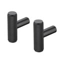 Черни стенни метални куки в комплект от 2 бр. Rof – Blomus