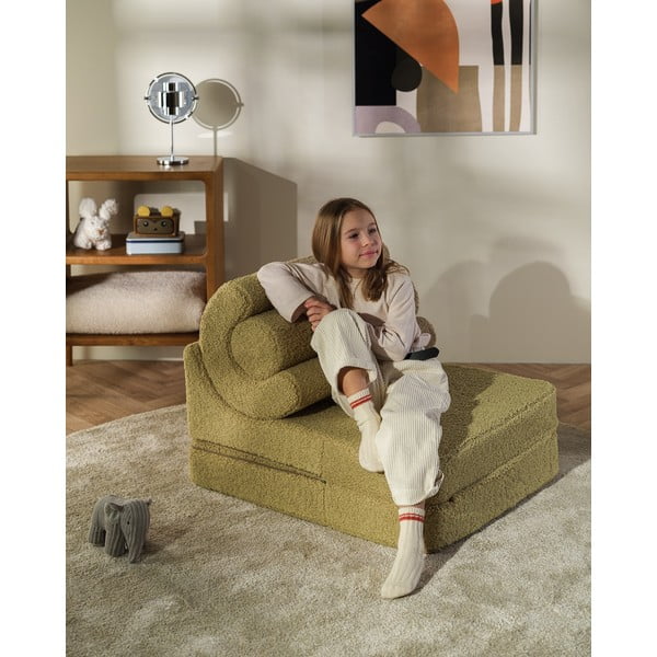 Зелен детски стол от букле Flipster – Wigiwama-image-2