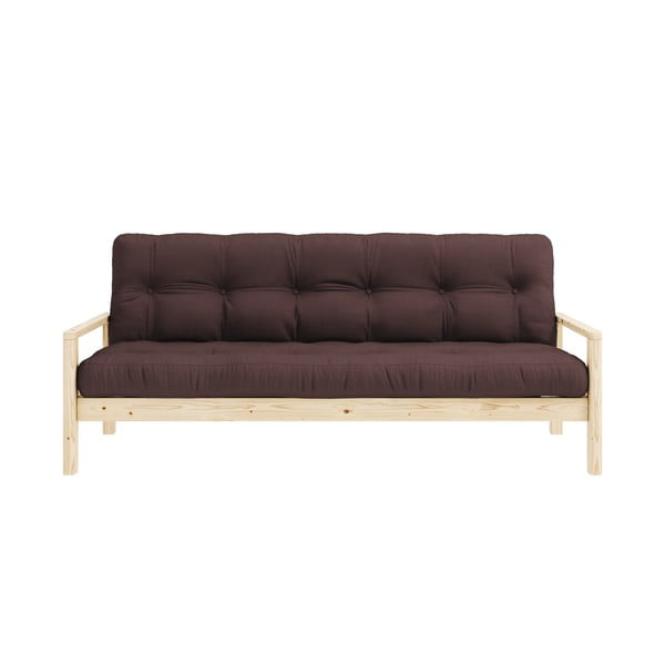 Тъмнокафяв разтегателен диван 205 cm Knob - Karup Design
