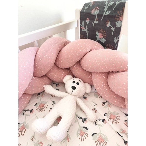 Розова мантила от памучно трико, дължина 180 cm - T-TOMI-image-1