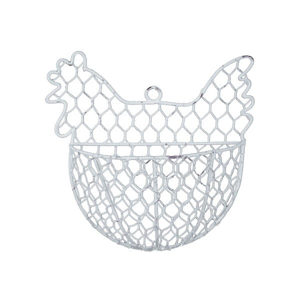 Метална висяща кошница във формата на кокошка , 15 x 15 cm - Ego Dekor
