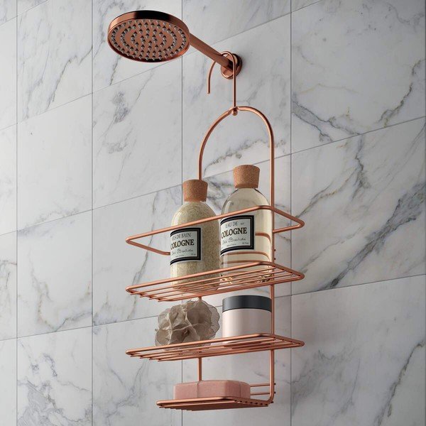 Рафт за окачване в банята Copper - Metaltex-image-1