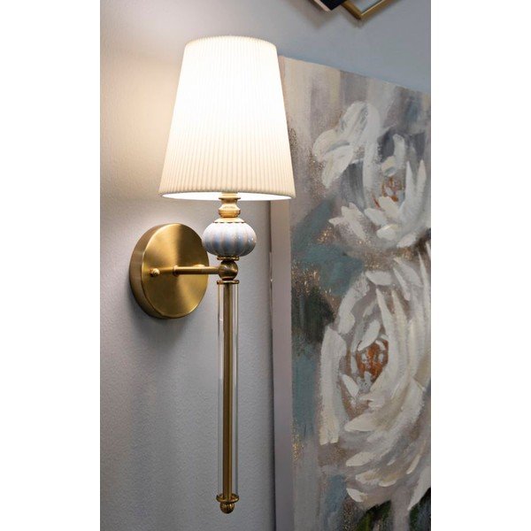 Бяла/златистa стенна лампа Warsaw – Mauro Ferretti-image-1