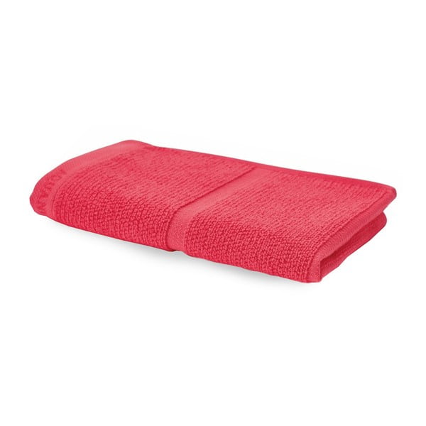 Korálově červený ručník Aquanova Adagio, 30 x 50 cm
