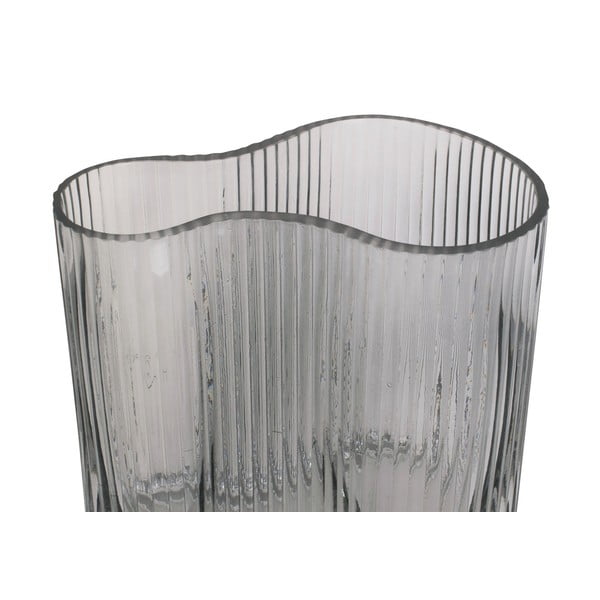 Ваза от сиво стъкло Wave, височина 18 cm Allure Wave - PT LIVING-image-2