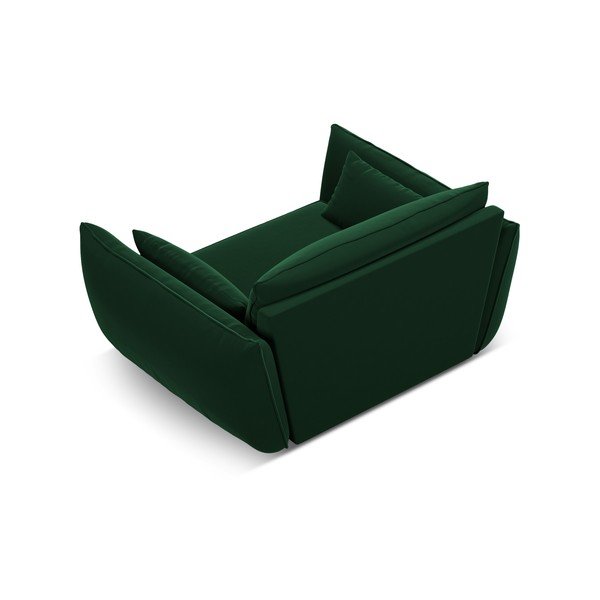 Тъмнозелено кадифено кресло Vanda – Mazzini Sofas-image-3