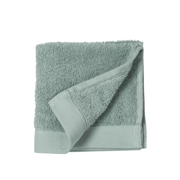 Зелена хавлиена памучна кърпа Листо, 30 x 30 cm Comfort Organic - Södahl-image-2