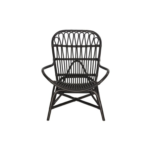 Черен градински стол от ратан Sara - Bonami Essentials-image-1